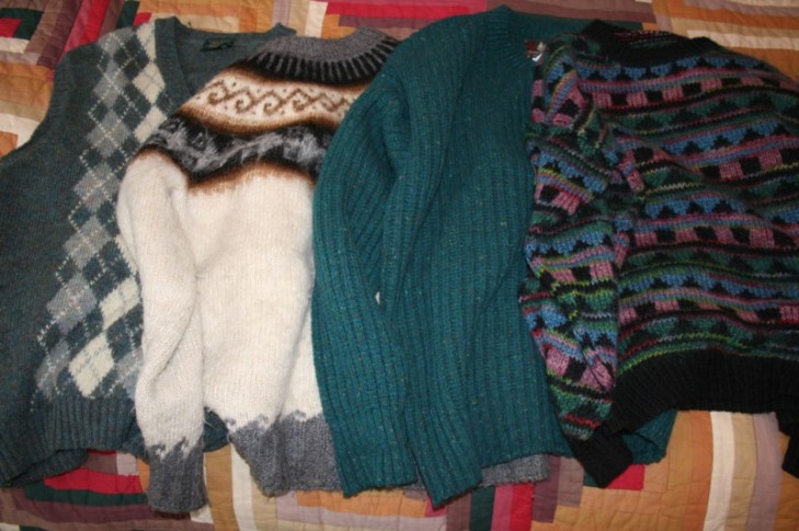 Thrift-Store-Wool-Sweaters